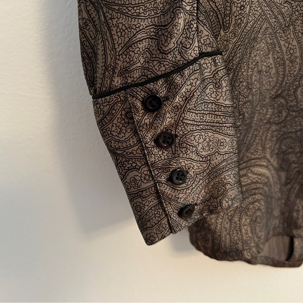 Vintage silk paisley blouse - Picture 4 of 7
